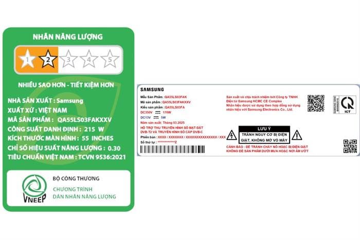 Smart Tivi Khung Tranh The Frame QLED Samsung AI 4K 55 inch QA55LS03F (55LS03F)